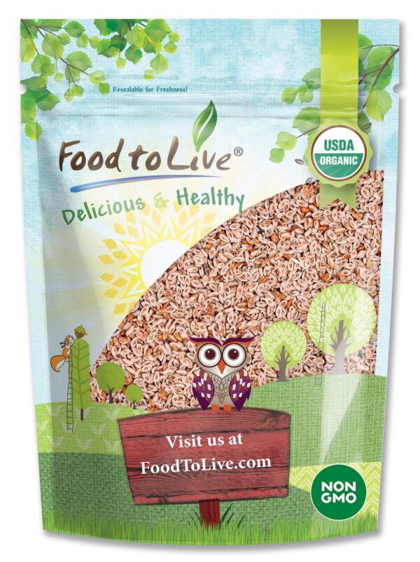 Paquete de semillas de psilio orgánicas enteras Food to Live