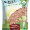 Paquete de Semillas de Psyllium Orgánicas Food to Live 5 libras