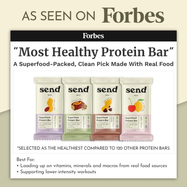 Etiqueta de Send Bars greens