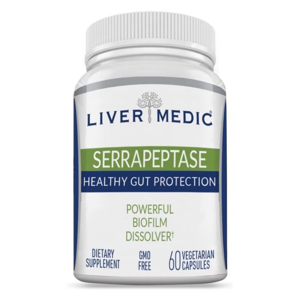 Serrapeptase suplemento frasco frontal