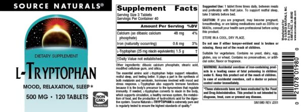 Etiqueta de producto y listado de ingredientes