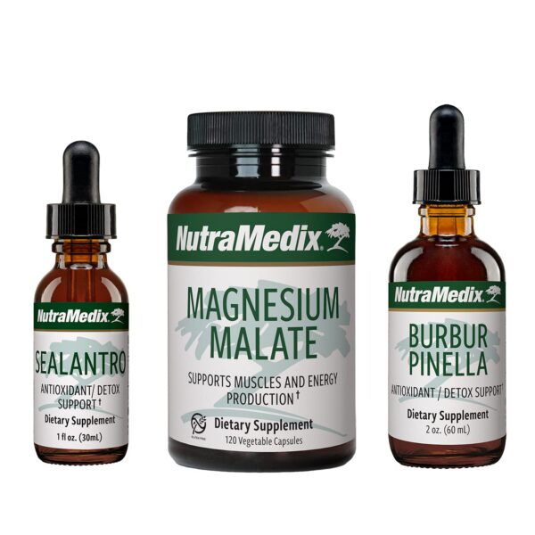 Set Detox NutraMedix con cápsulas y extractos herbales