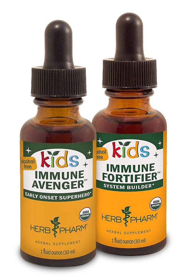 Set herbal sin alcohol para niños fortificador y avenger inmunológico