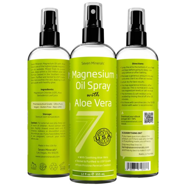 Cierre y etiqueta del spray magnesio