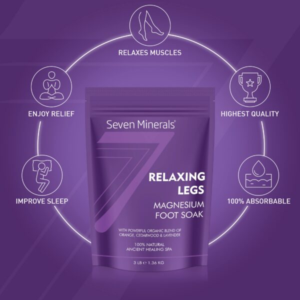 Frasco de crema natural de magnesio Seven Minerals