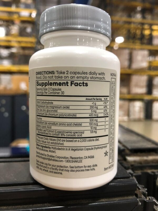 Shaklee Glucose Complex cápsulas en blister