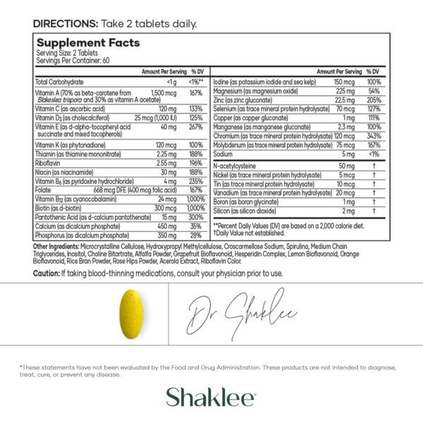Envase de Vita-Lea Gold en empaque