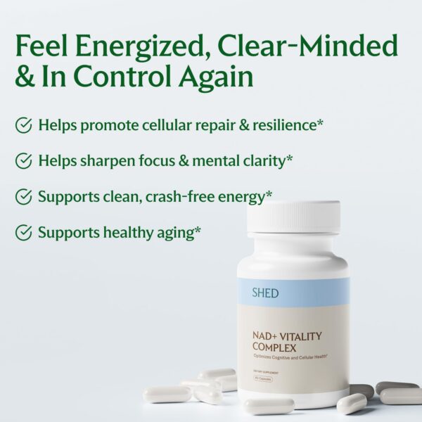 Etiqueta de SHED NAD+ Vitality Complex