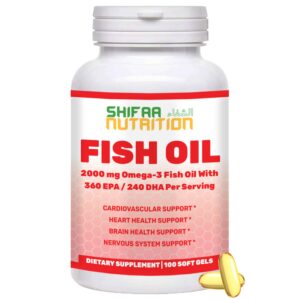 SHIFAA NUTRITION Halal Omega-3 bottle front