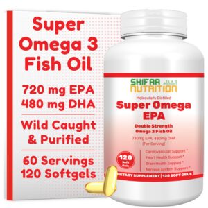Botella SHIFAA NUTRITION Halal Fish Oil Softgels