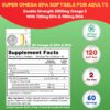 Etiqueta SHIFAA NUTRITION Omega-3 Halal Softgels