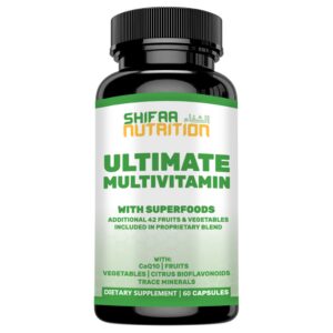 SHIFAA NUTRITION multivitaminas halal suplemento 60 cápsulas