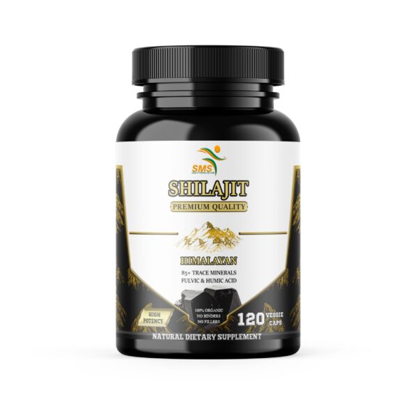 Frontal del envase Shilajit orgánico 1000 mg