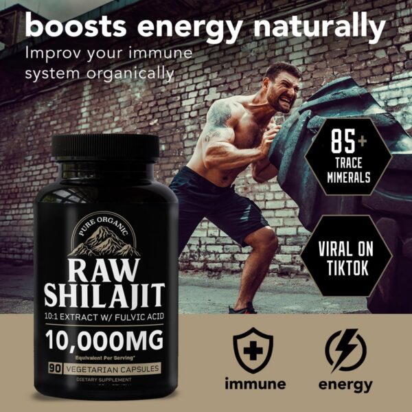 Etiqueta del producto Shilajit crudo