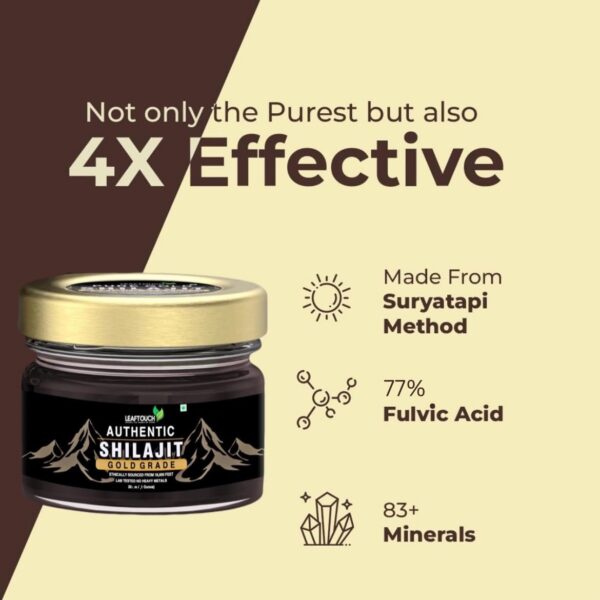 Etiqueta shilajit orgánico