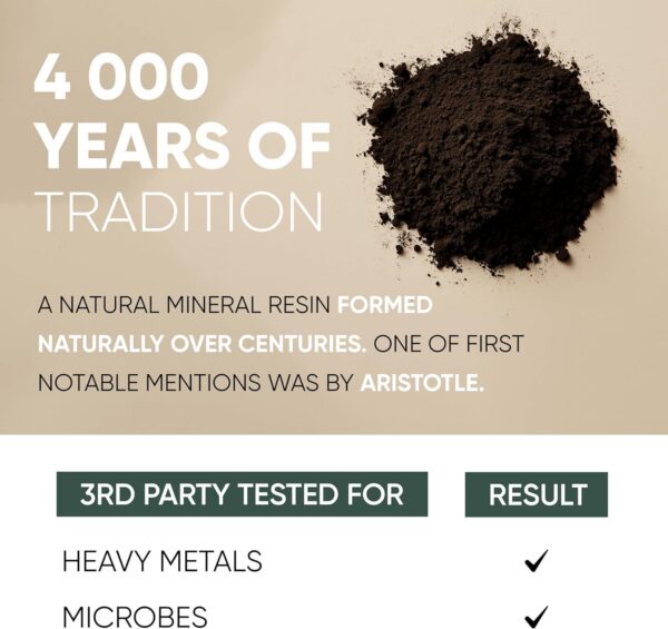 Shilajit extracto mineral compuesto con maltodextrina