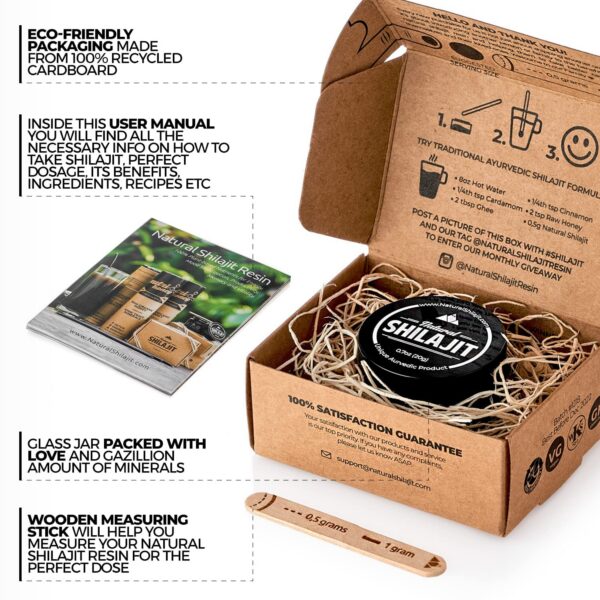 Version 1.0.0 Shilajit grado A natural recolectado en Montañas Altai