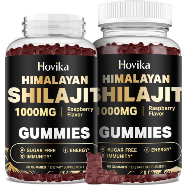 Version 1.0.0 Gomitas shilajit frambuesa 1000 mg frente