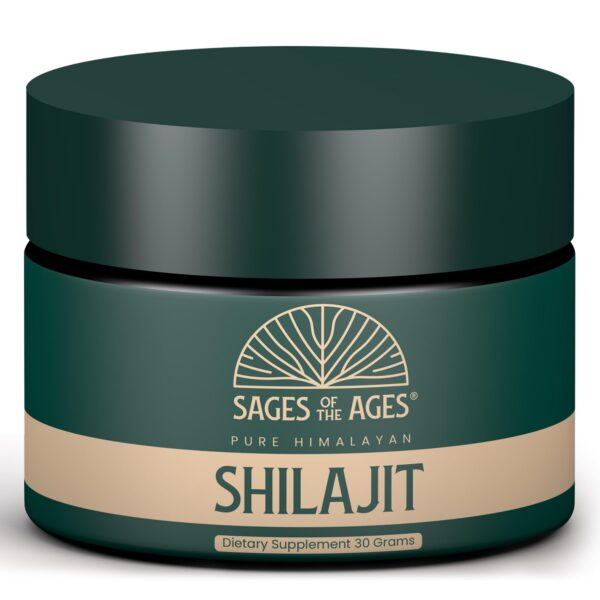 Shilajit Himalaya resina pura en vidrio para suplemento ayurvédico