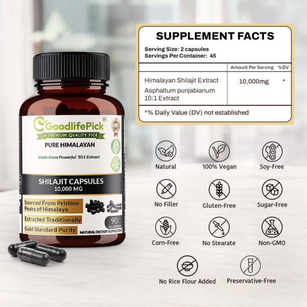 Shilajit Goodlife Pick presentación