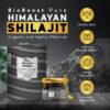 Shilajit premium BioBoost frasco doble sellado doble protección