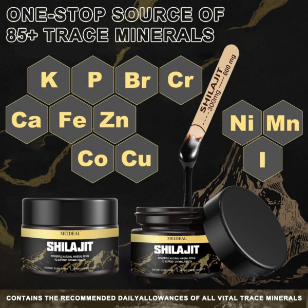Version 1.0.0 Resina de Shilajit en presentación