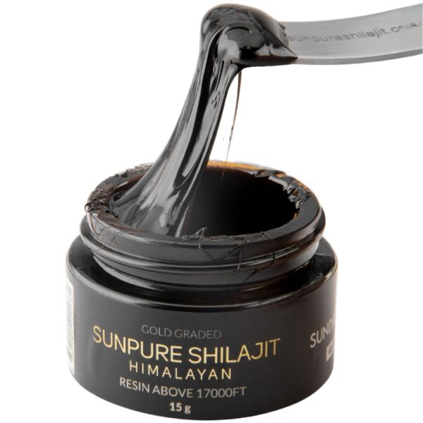 Frente de Shilajit resin oro grado Himalaya