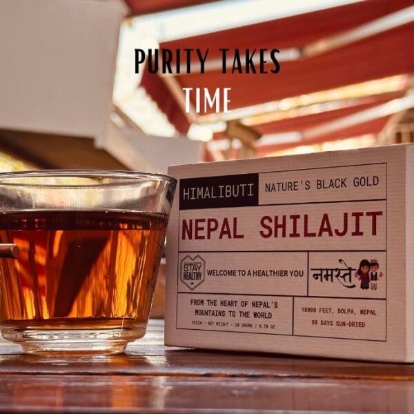 Resina de Shilajit de alta pureza testada por laboratorio Eurofins