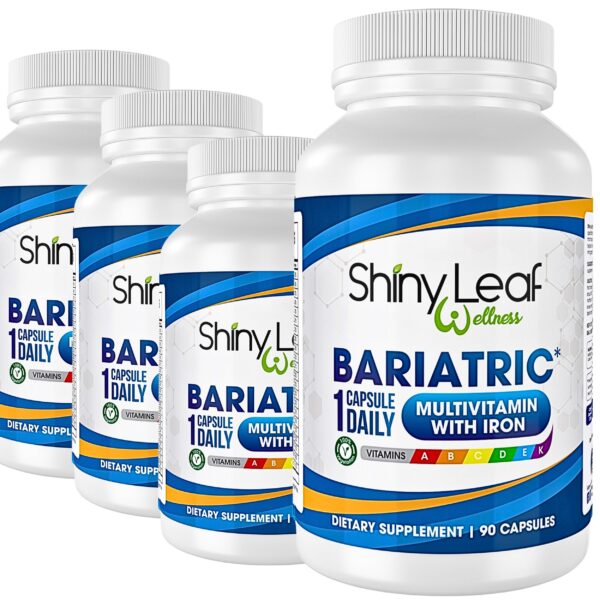 Version 1.0.0 Shiny Leaf multivitamínico bariátrico 360 cápsulas frasco