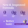 Shots con sabor natural de lavanda y manzanilla para dormir