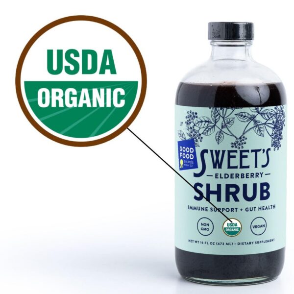 Shrub Sweet's saúco vinagre para apoyar digestión e inmunidad