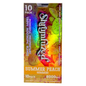 Version 1.0.0 Gominolas nootrópicas Shrumfuzed sabor durazno verano 8000mg