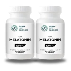 SIERRA LIFE SCIENCES melatonina cápsulas alto contenido 120 mg paquete doble