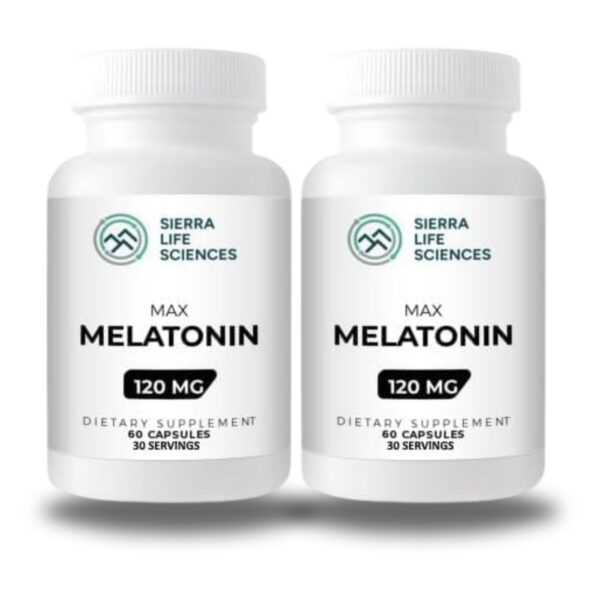 SIERRA LIFE SCIENCES melatonina cápsulas alto contenido 120 mg paquete doble