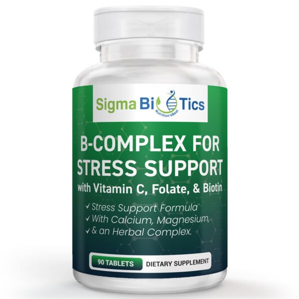 SigmaBiotics complejo vitamina B soporte estrés caja 90 tabletas
