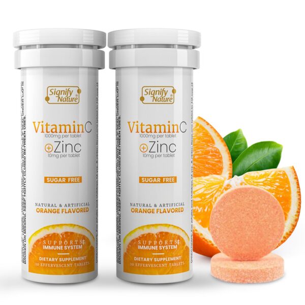 SIGNIFY NATURE tabletas efervescentes vitamina c 1000mg zinc