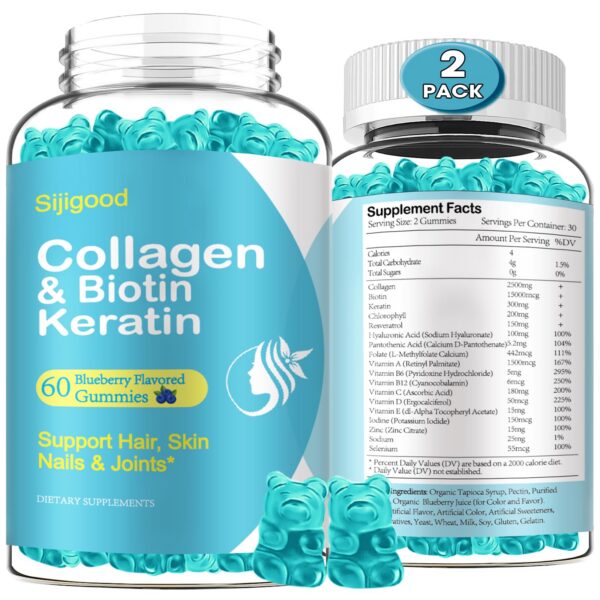 Envase de Sijigood Biotina Gummies paquete 2