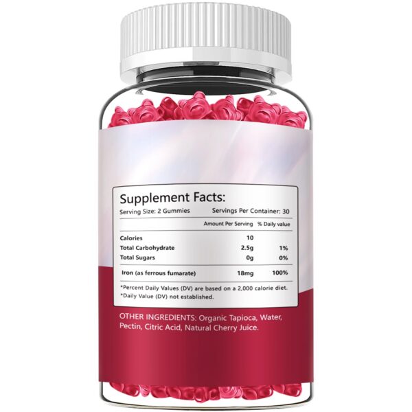 Sijigood gomitas hierro vegano - etiqueta lateral