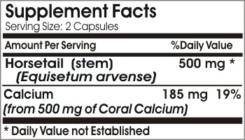 Etiqueta de Silica Complete 500 mg