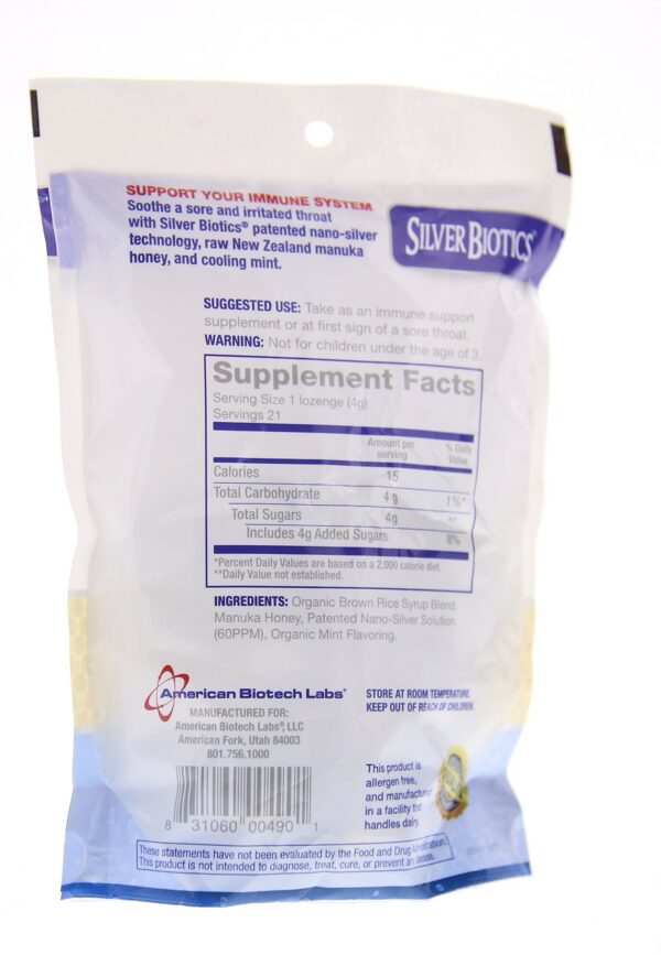 Pastillas con sabor menta