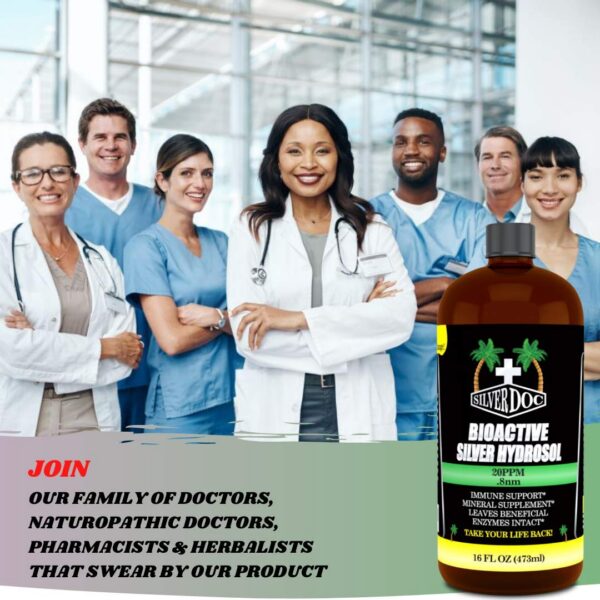 Dos frascos de hidrosol Silver Doc 2oz