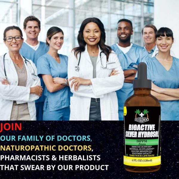 Etiqueta frontal hidrosol Silver Doc