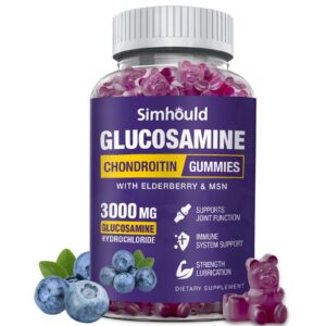Simhould Glucosamina Condroitina gomitas etiqueta frontal