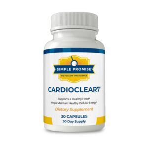 Frente de Simple Promise CardioClear7 CoQ10 100 mg y PQQ 10 mg