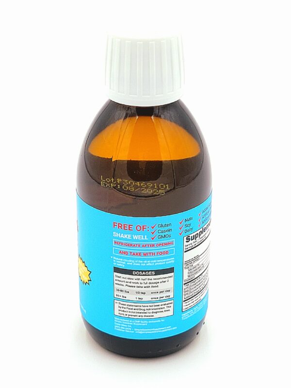 Version 1.0.0 Etiqueta con información del suplemento Omega 3 DHA Simple Spectrum