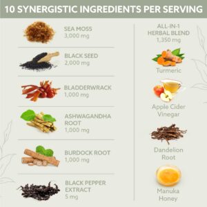 Etiqueta frontal cápsulas veganas SIMPLEME musgo marino y ashwagandha