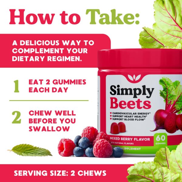 Frasco Simply Beets gomitas frasco lateral