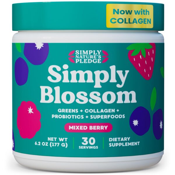 Simply Blossom Daily Greens suplemento polvo superalimentos