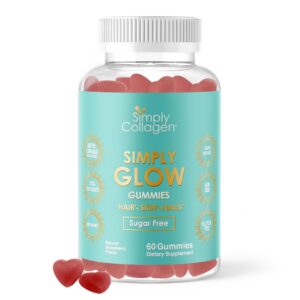 Gomitas Simply Glow frente al frasco