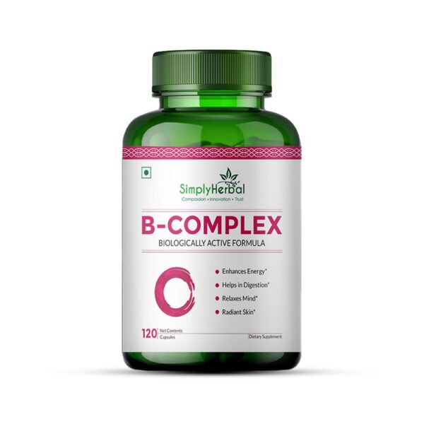 Simply Herbal Vitaminas Complejo B 120 Cápsulas